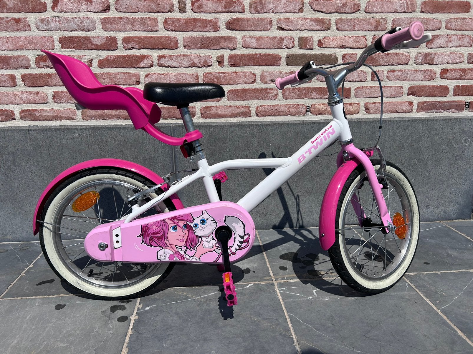 Kinderfiets BTWIN 16”, Fietsen en Brommers, Ophalen, Zo goed als nieuw, Velgrem, 16 tot 20 inch