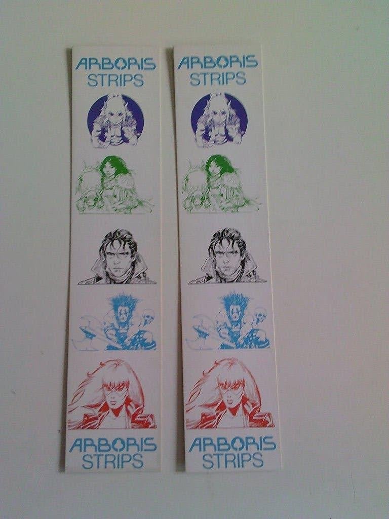 2 bladwijzers stripfiguren Arboris strips, Enlèvement ou Envoi