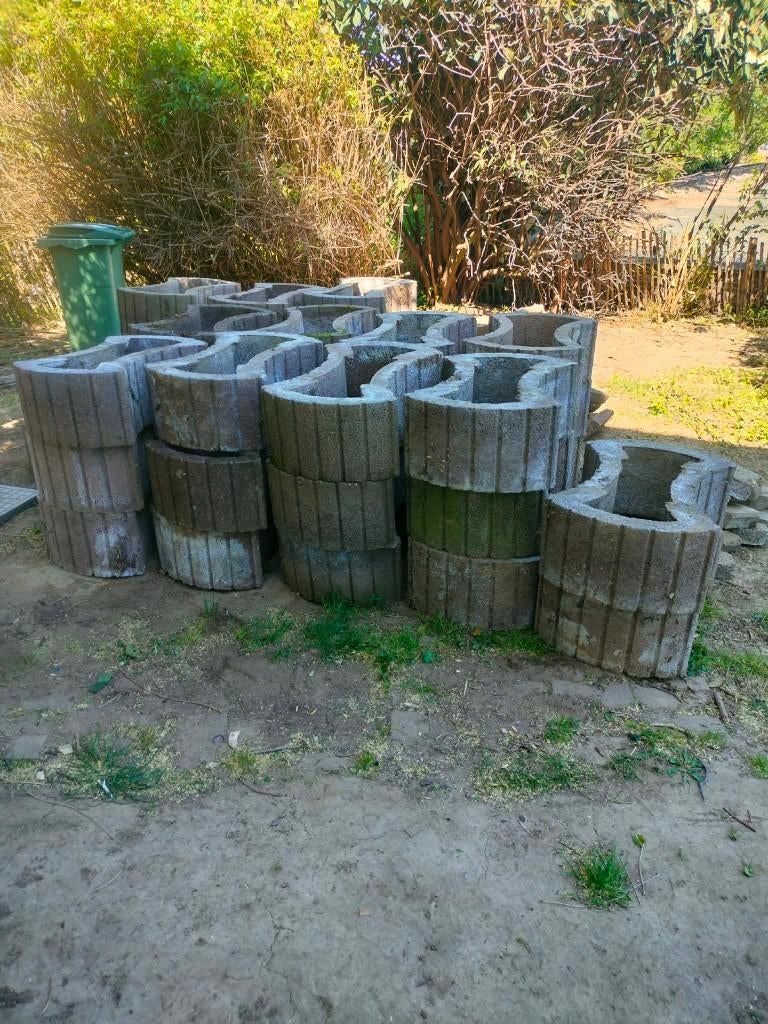 Stenen plantenbakken, Tuin en Terras, Ophalen, Gebruikt, Steen, Tuin