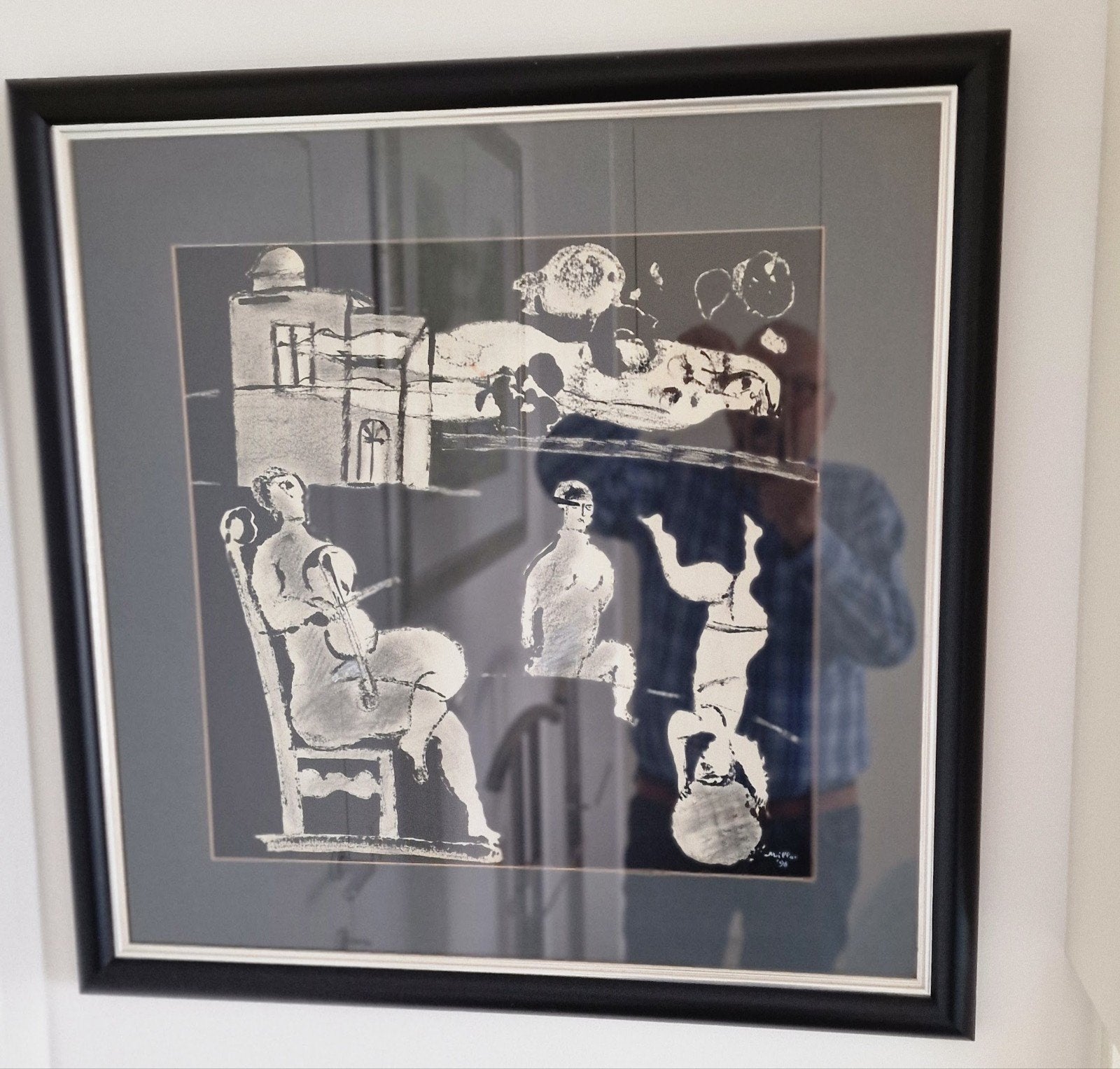m.millar origineel werk getekent, Antiek en Kunst, Ophalen