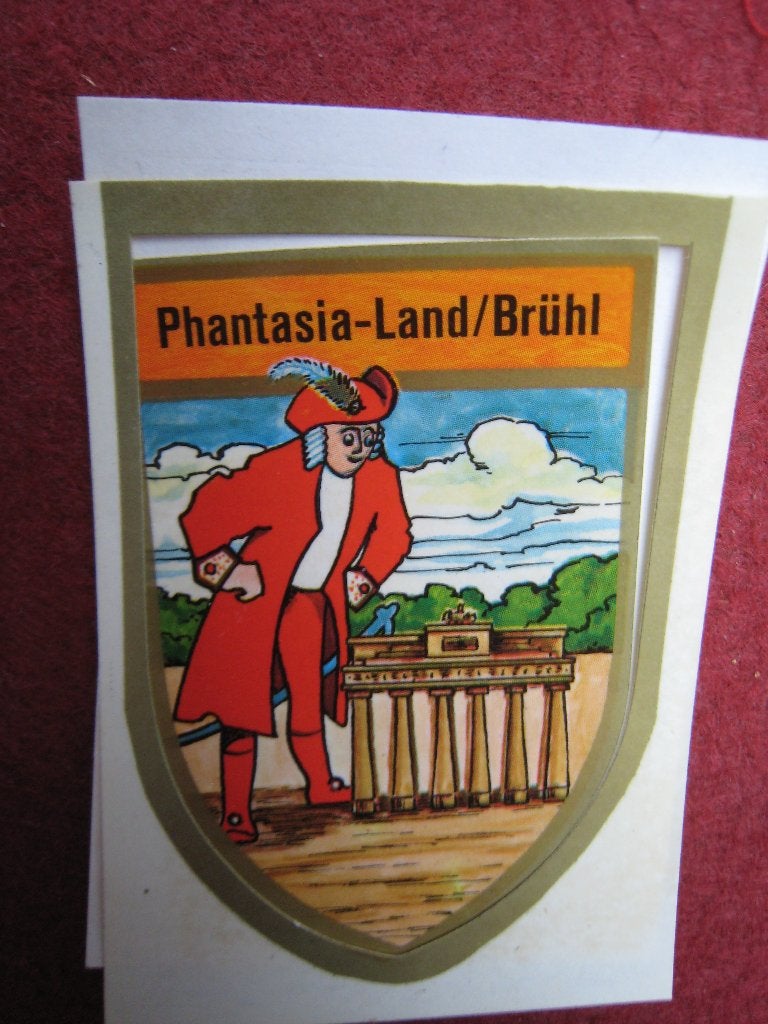 Sticker Decal Pretpark Phantasia-Land Duitsland Bruhl, Collections, Envoi, Utilisé, Société ou Association