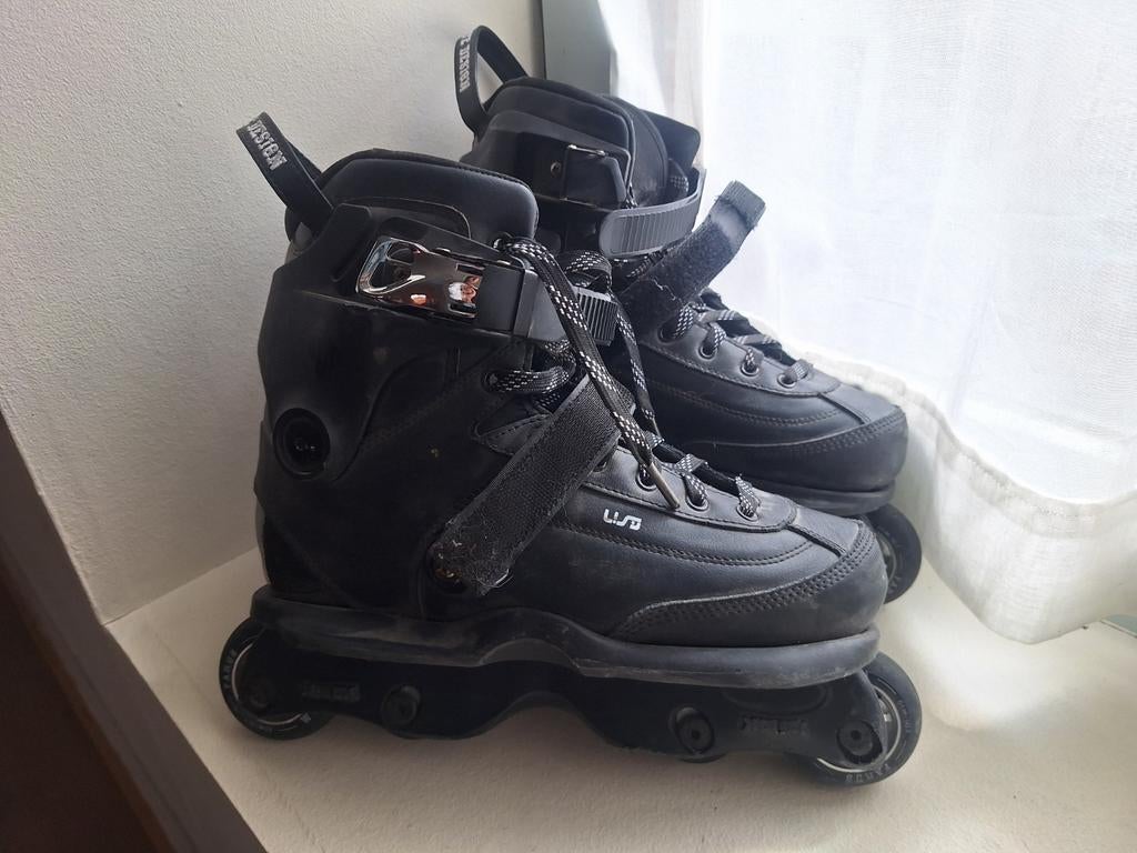 Agressieve inline skates USD carbon maat 42, Ophalen