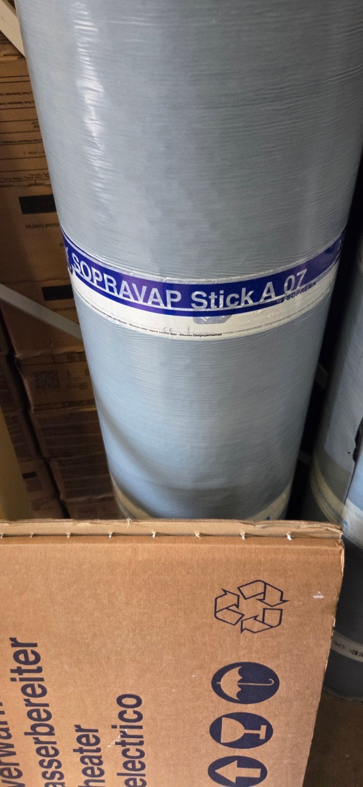 5 Rouleaux pare-vapeur SOPRAVAP STICK 07, Enlèvement
