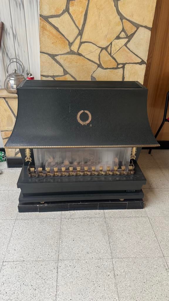 Werkende vintage gaskachel / retro haard / Castor, Huis en Inrichting, Haarden, Gebruikt, Ophalen