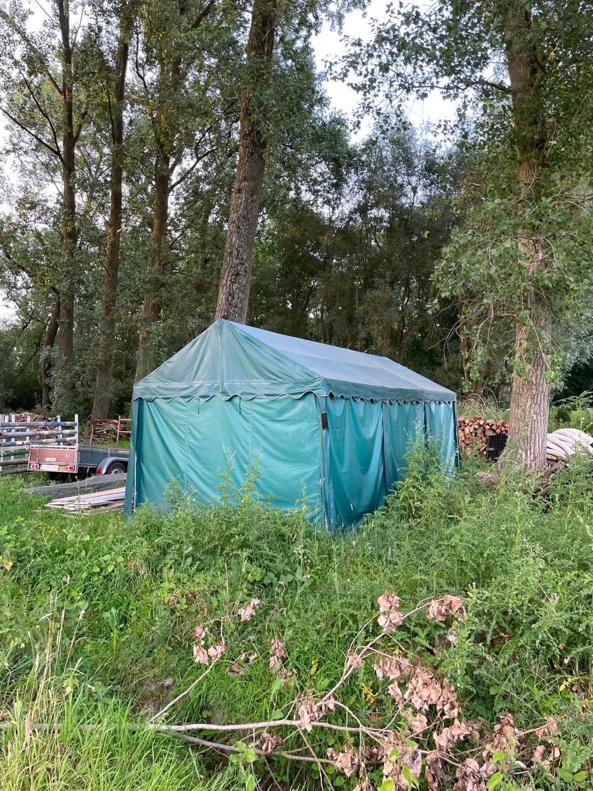 Tent, Ophalen