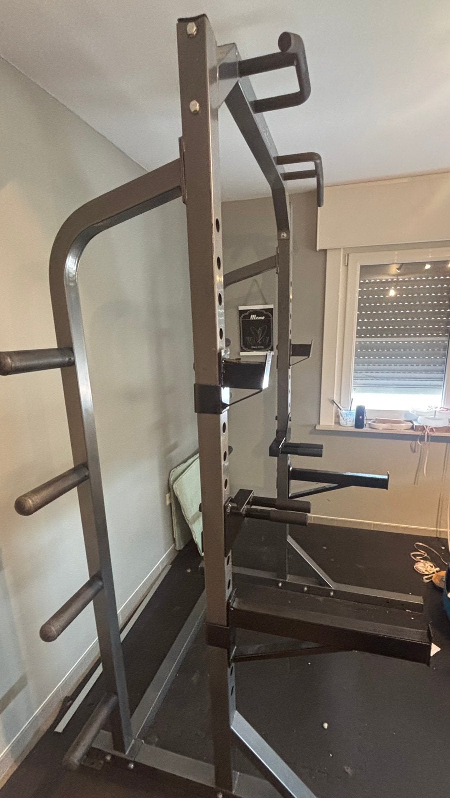 Stevig squat rack met leggers, Enlèvement, Comme neuf