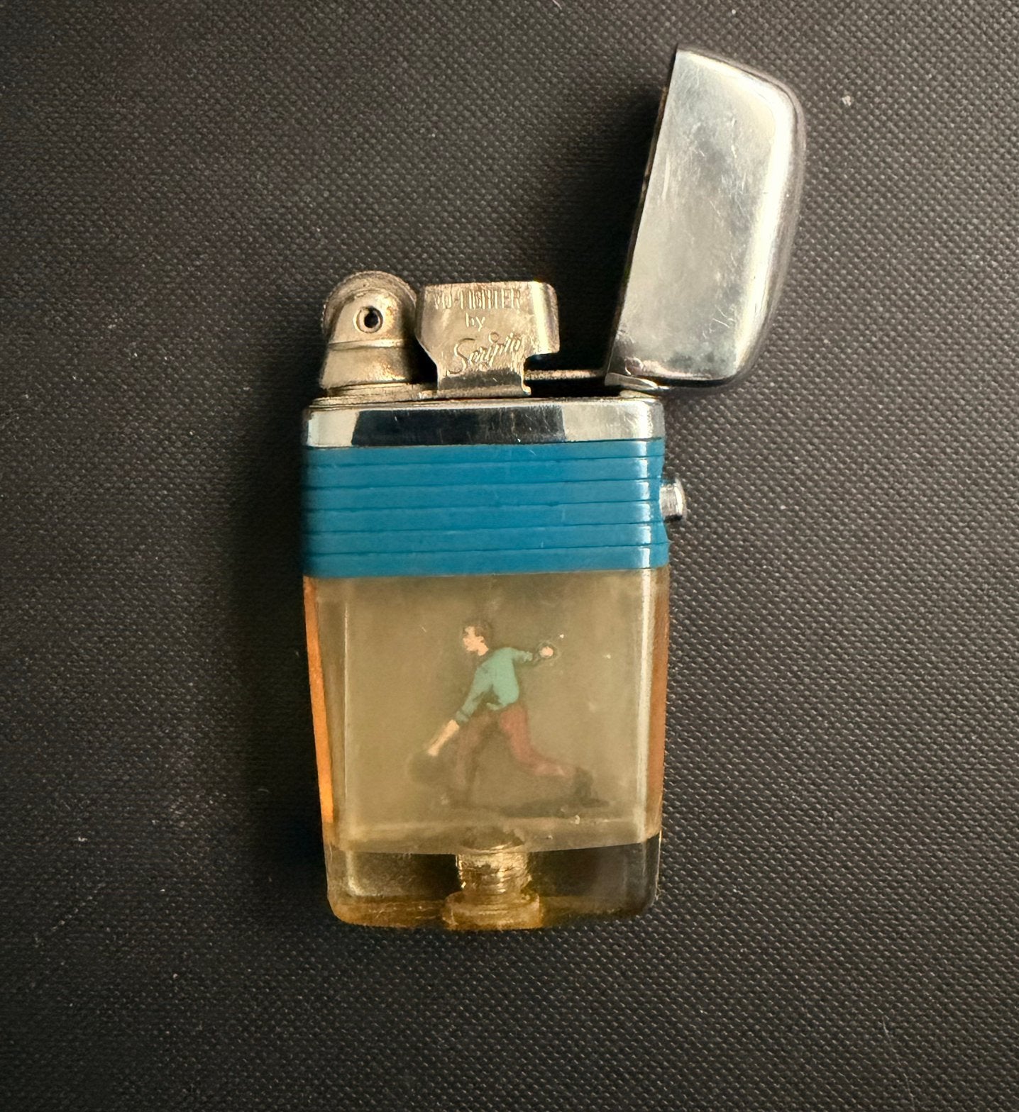 Vintage Scripto Vu-Lighter, Enlèvement ou Envoi, Utilisé
