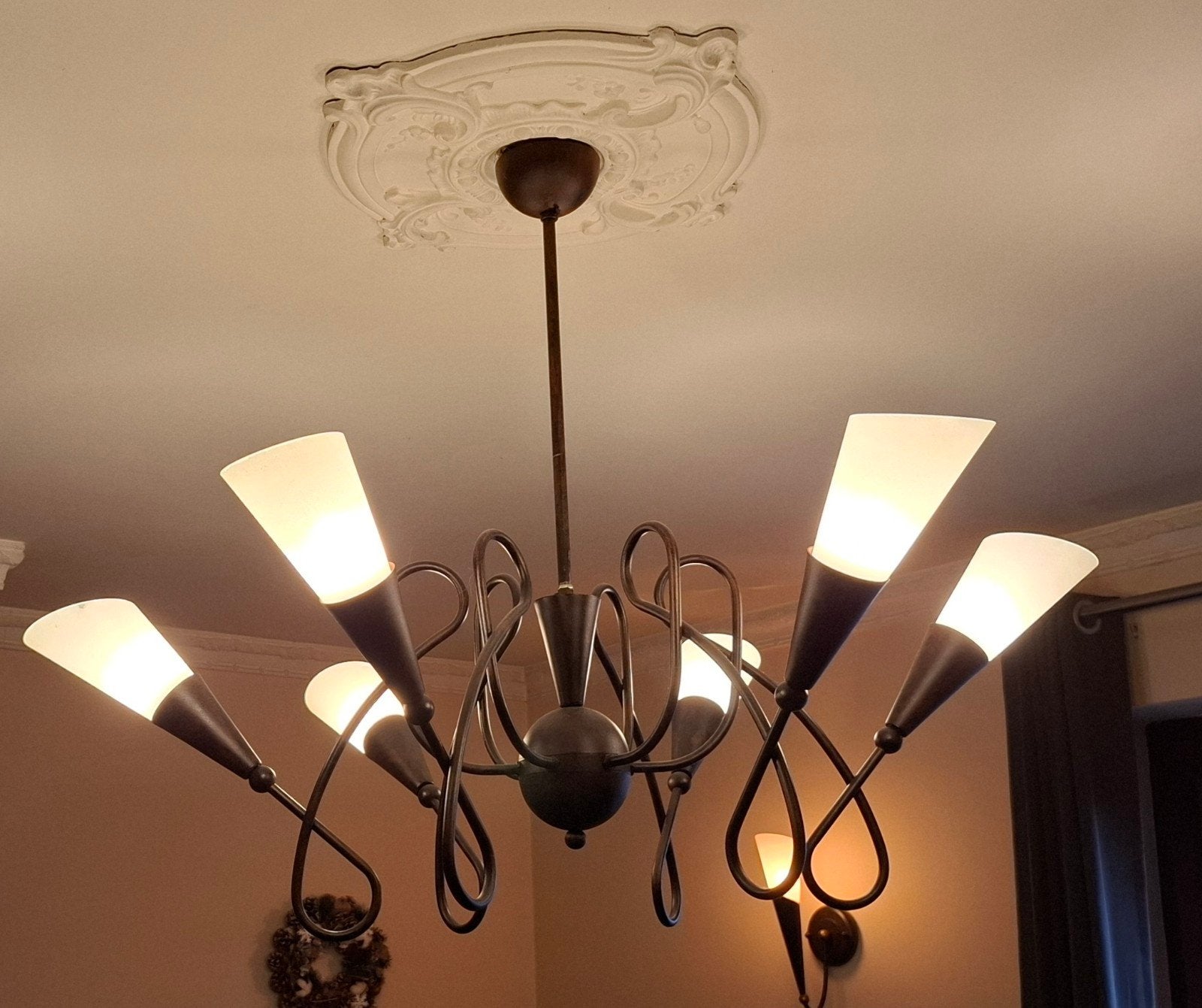 moderne, landelijke luster, Maison & Meubles, Lampes | Lustres, Enlèvement