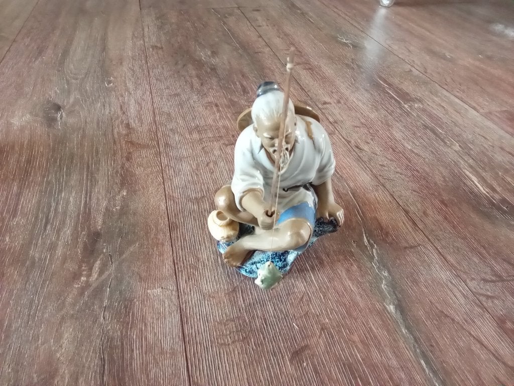 Pêcheur en porcelaine orientale, Antiquités & Art, Enlèvement