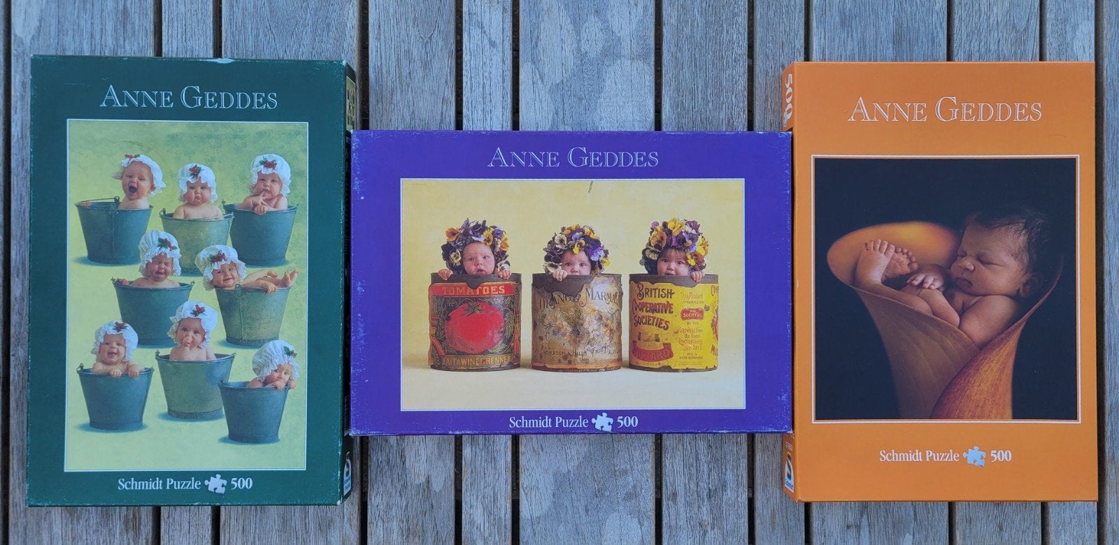 Anne Geddes puzzels, Enlèvement, 500 à 1500 pièces, Utilisé, Puzzle