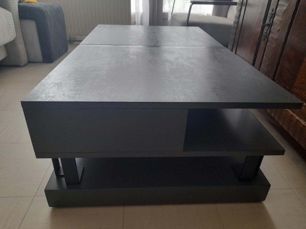 Table basse relevable Milano cuir center plateau céramique, Enlèvement