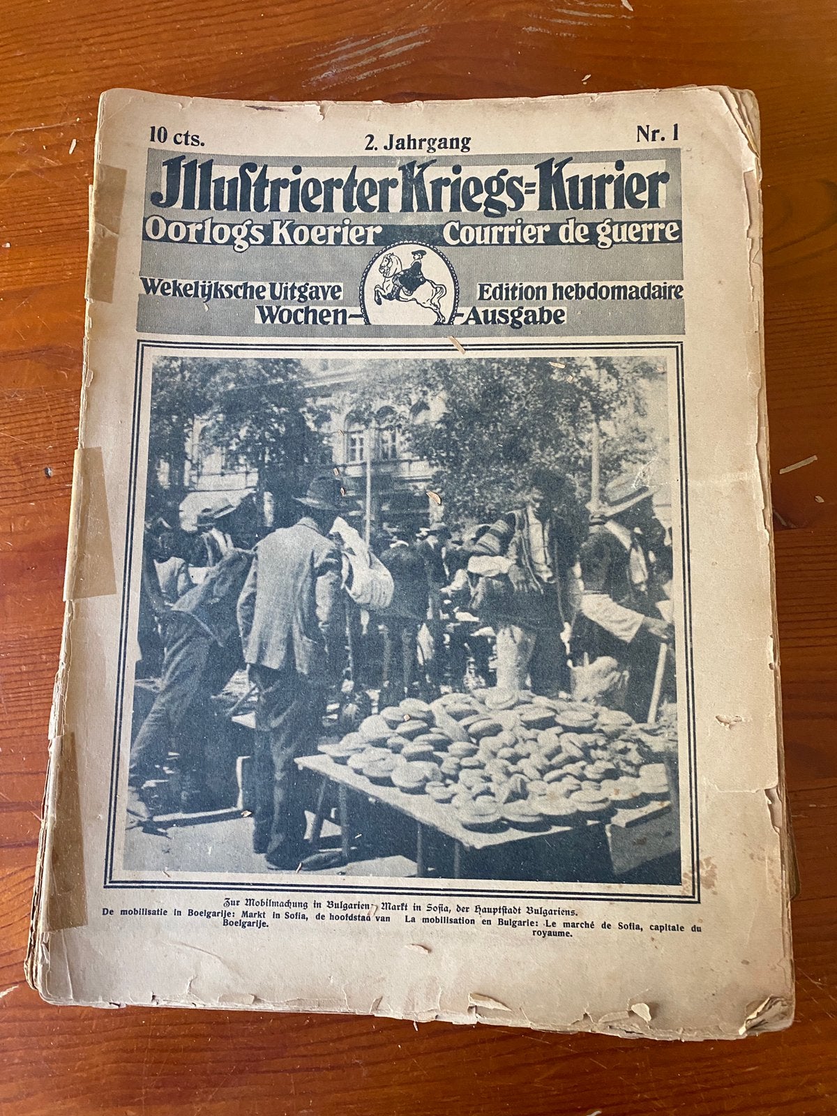 Oude kranten van tijdens de oorlog, Antiek en Kunst, Ophalen
