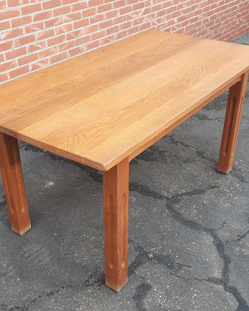 Table en chêne massif 152 X 82, Enlèvement, Utilisé