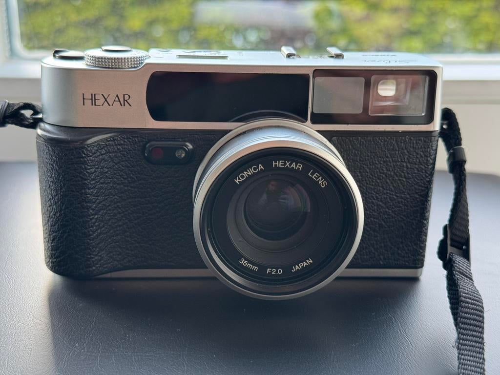 Konica hexar af silver 35mm f2.0, Ophalen of Verzenden, Zo goed als nieuw, Konica