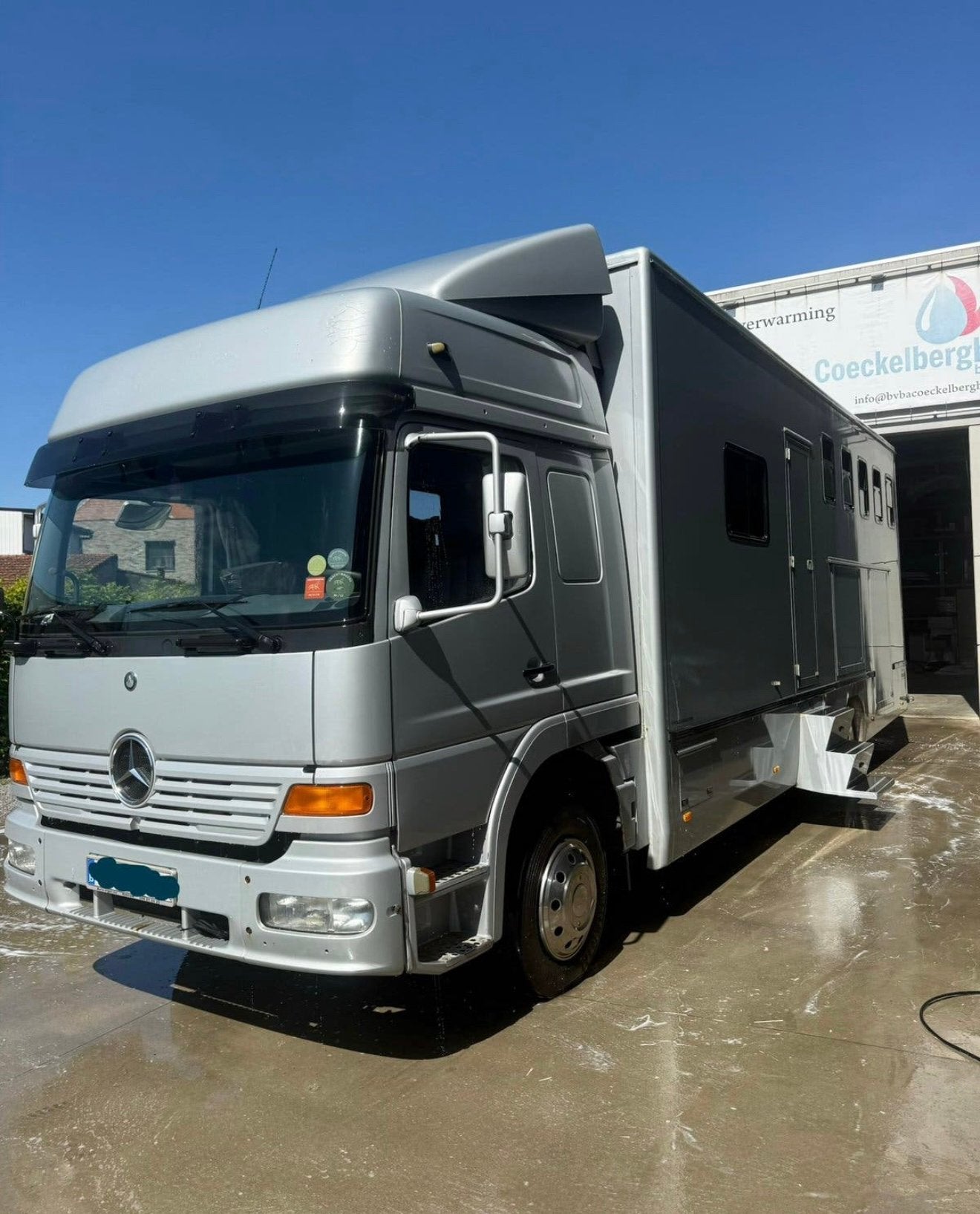 Paardenvrachtwagen 5 paarden, Ophalen, Gebruikt, Aluminium, Overige typen