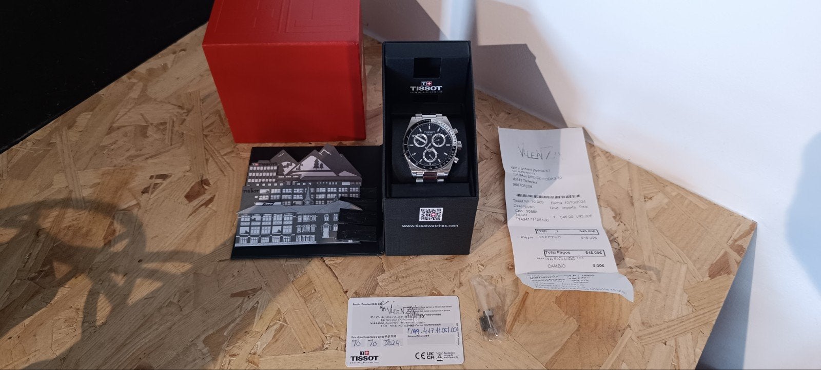 tissot pr516, Enlèvement