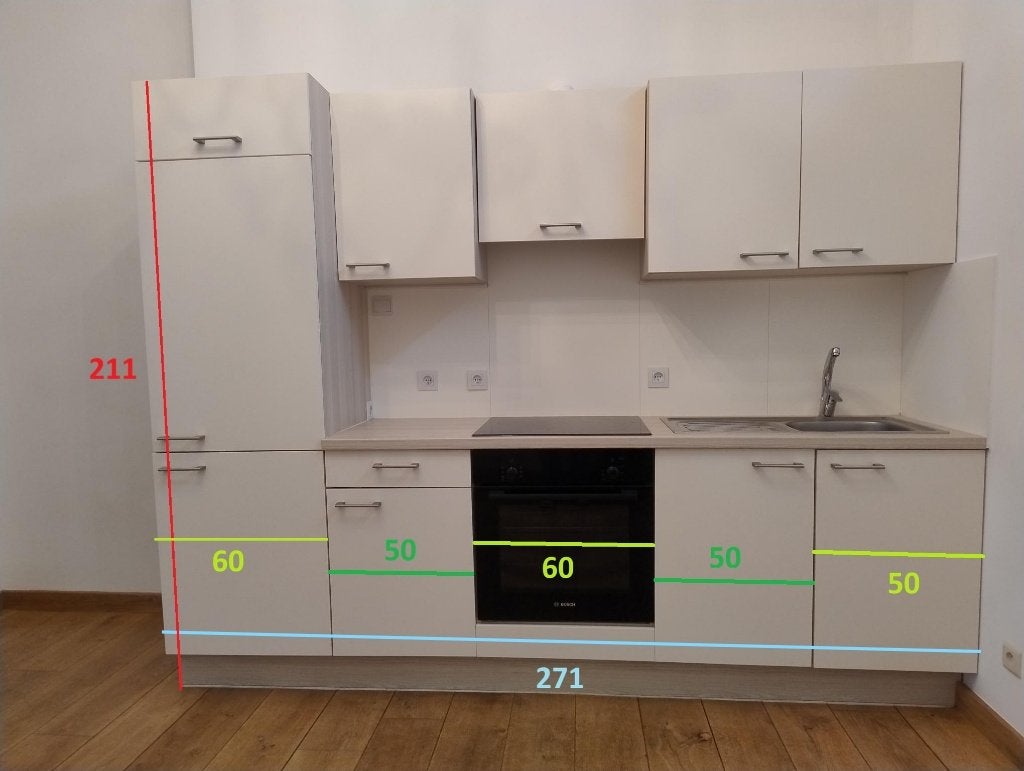 Keuken, Huis en Inrichting, Ophalen, Zo goed als nieuw, Crème, Enkelwandige keuken