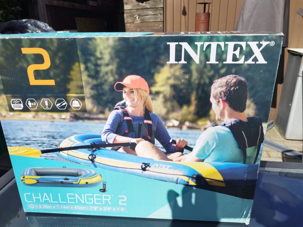 Intex opblaasbare rubberboot, Ophalen