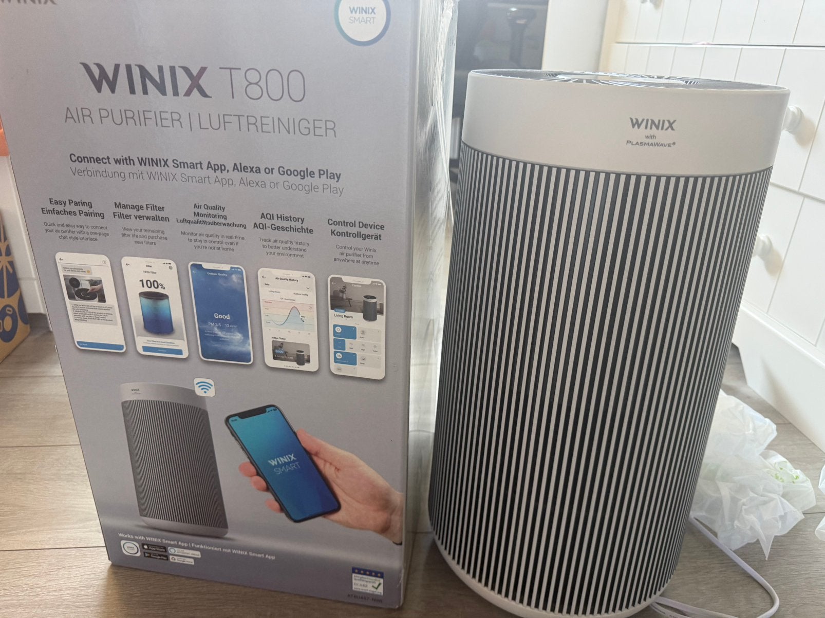 Luchtreiniger - Winix T800 Wifi, Ophalen, Zo goed als nieuw, Luchtreiniger