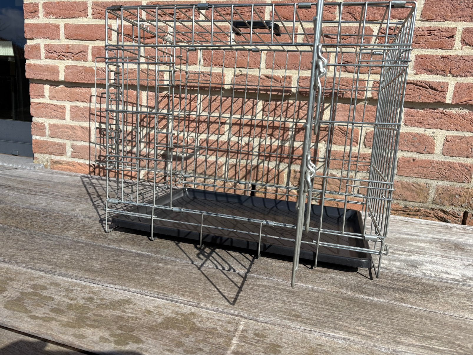 Cage pour chien (1 porte avant et 1 porte laterale), Animaux & Accessoires, Moins de 65 cm, Enlèvement, Moins de 75 cm, Niche à chien
