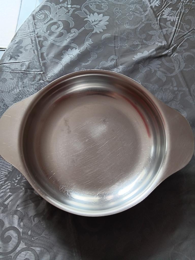 4 schaaltjes in inox 18/10 in goede staat, Huis en Inrichting, Keuken | Servies, Ophalen, Gebruikt, Overige materialen, Schaal of Schalen