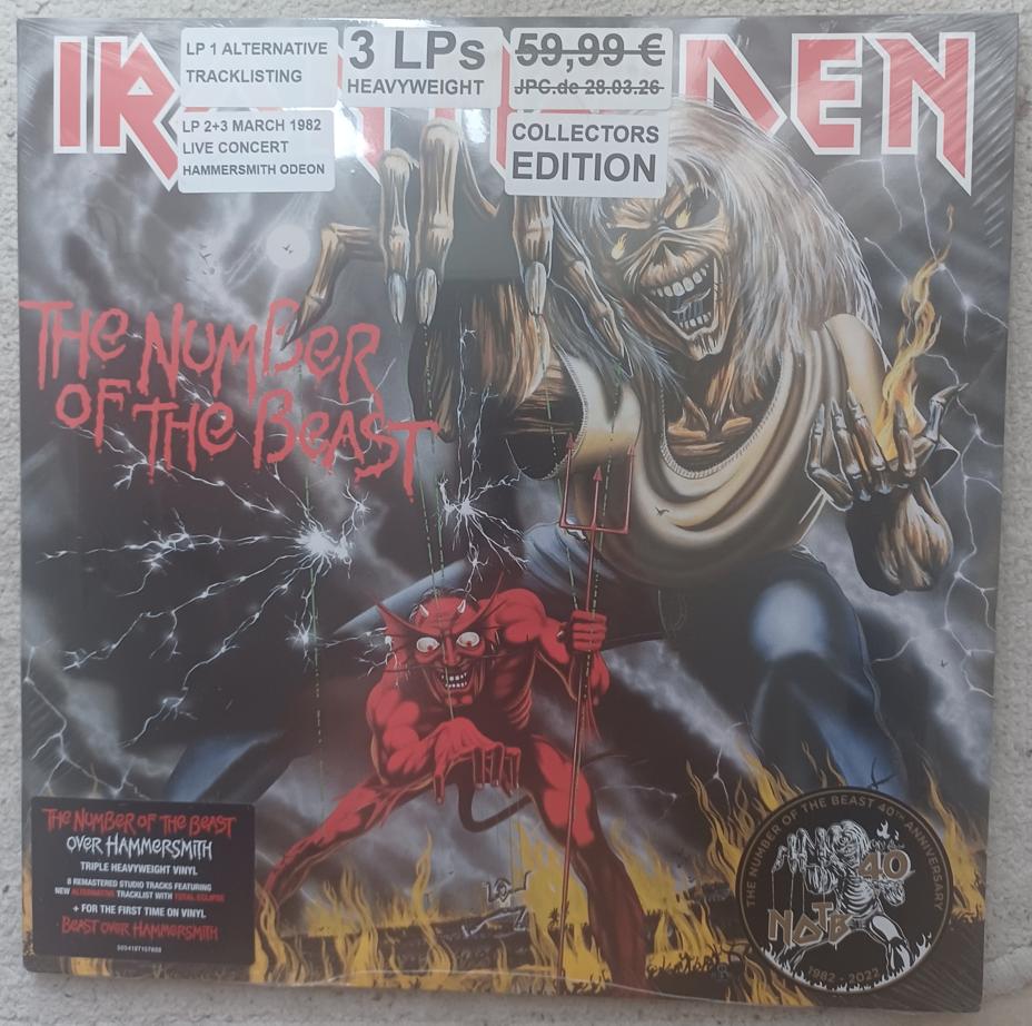 Iron Maiden triple 33T-LP the number of the Beast, Scellé, Enlèvement ou Envoi, 1980 - 1989, Neuf, dans son emballage