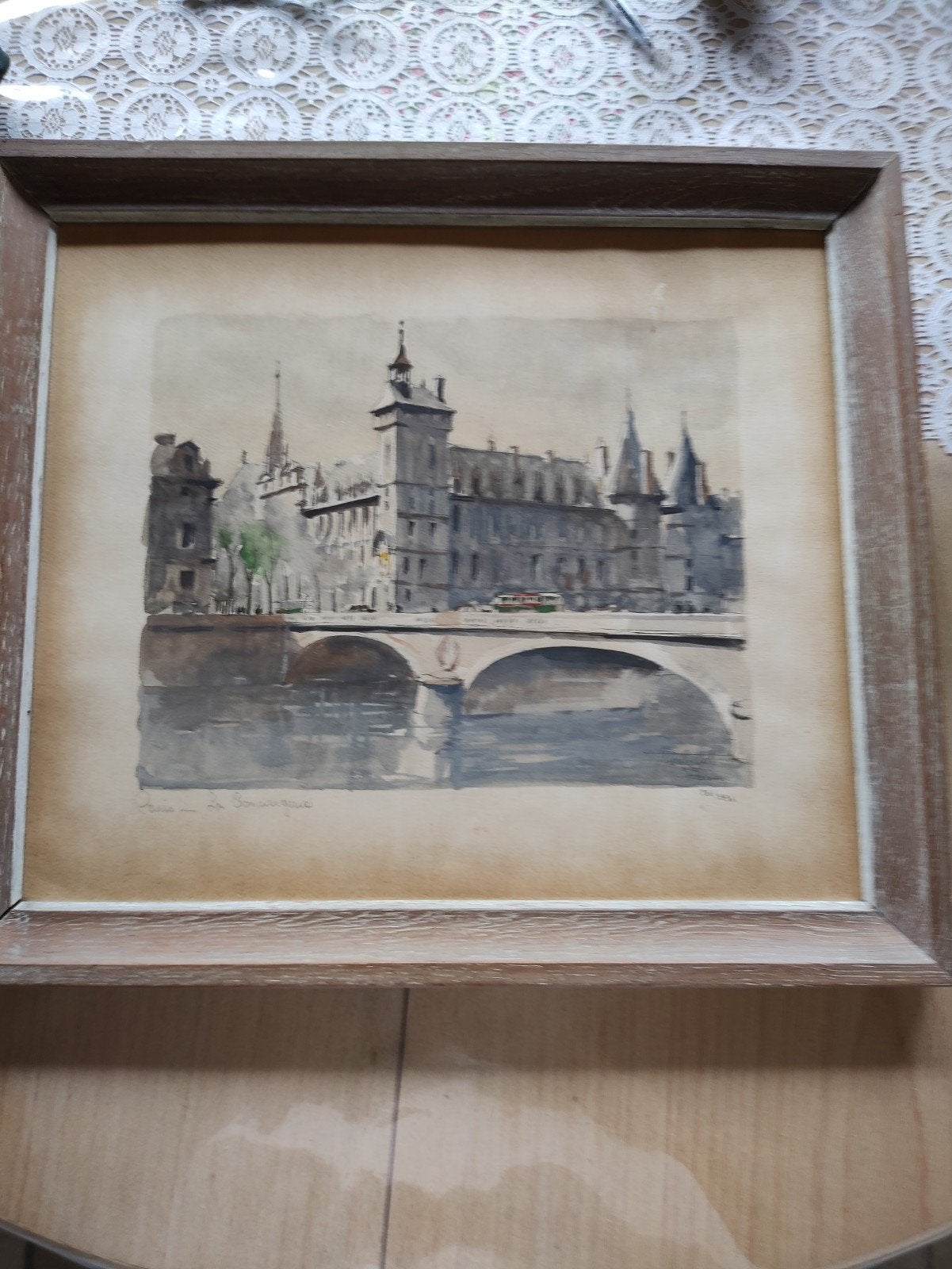 Aquarelle de Paris par Herbelot, Antiquités & Art, Art | Dessins & Photographie, Enlèvement, Aquarelle, Numéroté