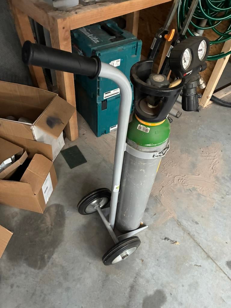 Karretje voor gaslfes flessenwagen, Doe-het-zelf en Bouw, Ophalen, Zo goed als nieuw