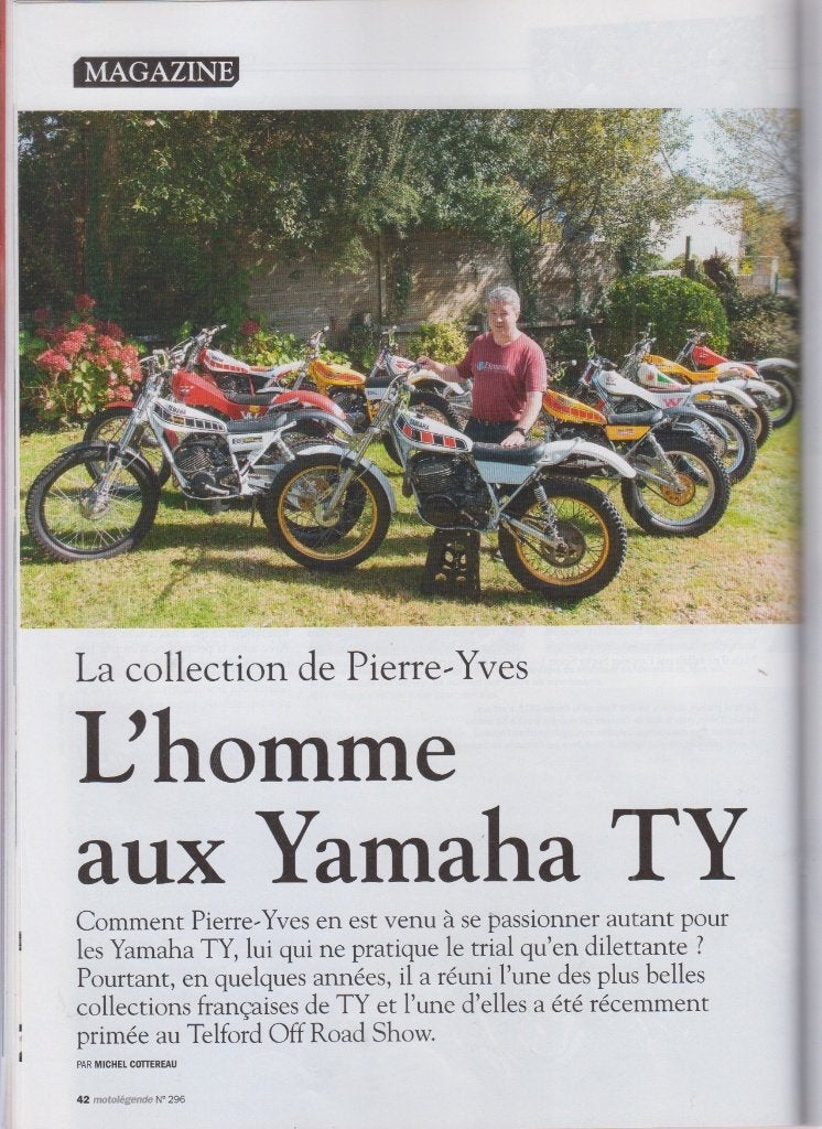 Motos Yamaha TY Trial collection, Envoi, Utilisé