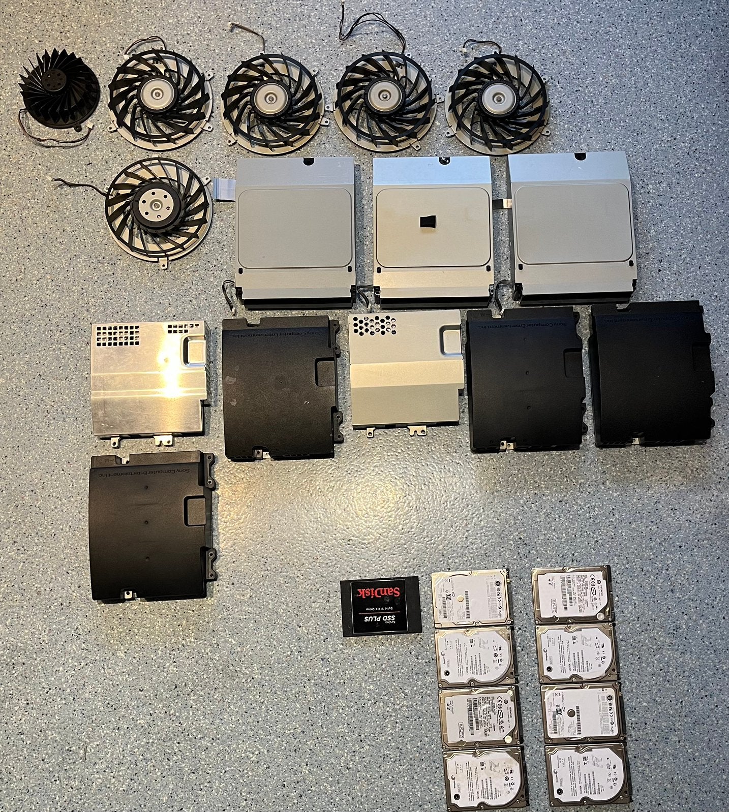 Lot de pièces PlayStation 3 – Ventilos, HDD, Blu-ray, Ophalen of Verzenden, Gebruikt