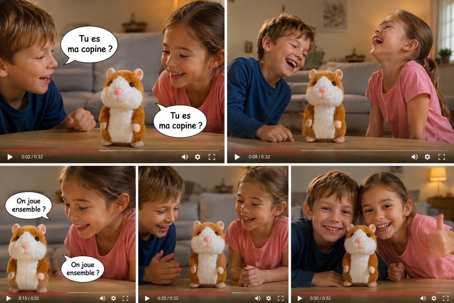 Hamster parlant interactif, Kinderen en Baby's, Speelgoed | Overig, Nieuw, Jongen of Meisje, Ophalen