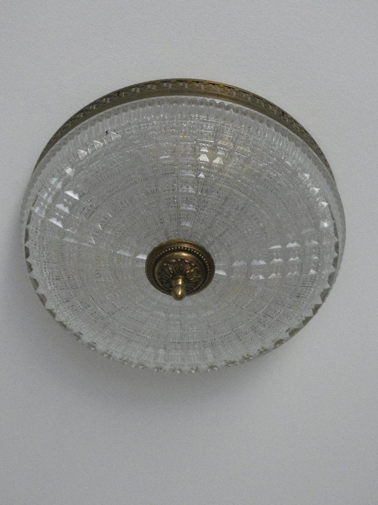 plafonnier, Maison & Meubles, Enlèvement, Comme neuf, Verre, Autres culots
