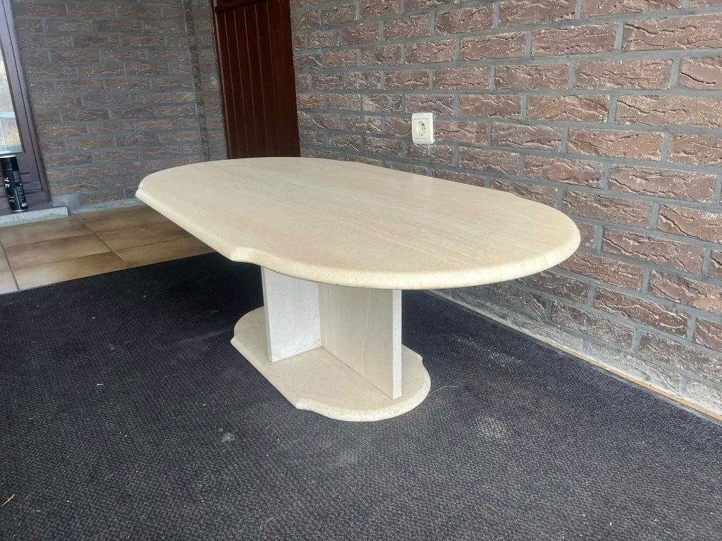 Table basse en travertin en bon état, Enlèvement ou Envoi