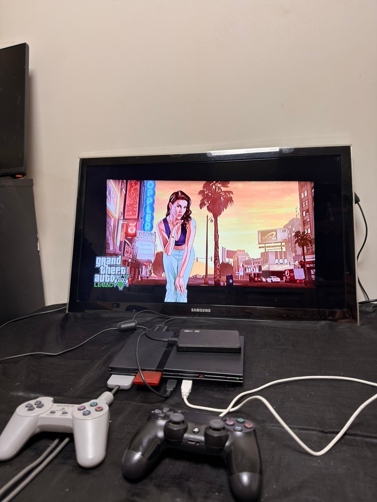 Upgraded PlayStation 2 + (70+ Games) + 250GB + HDMI, Games en Spelcomputers, Ophalen, Zo goed als nieuw, Slim