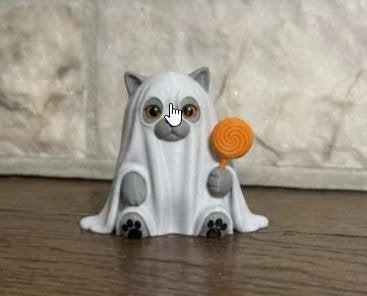 Spooky kat met lolly, Verzamelen, Ophalen of Verzenden, Nieuw