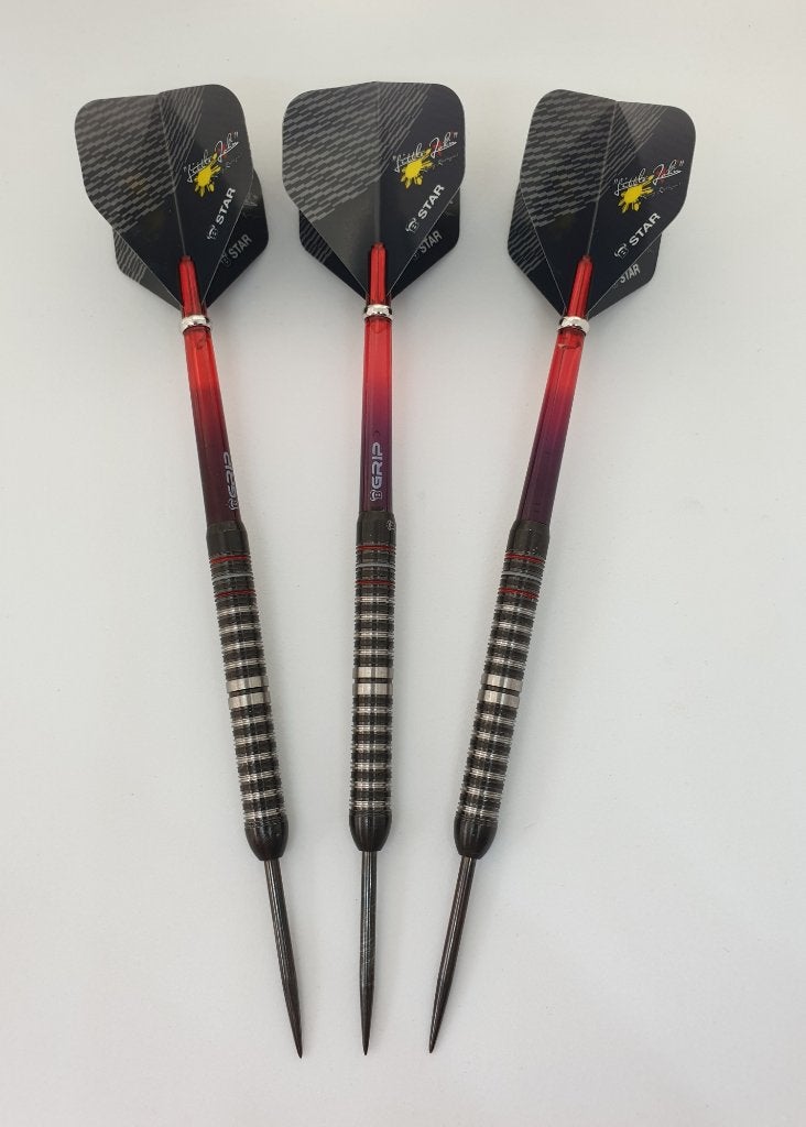Darts pijlen Bull's Rowby-John Rodriguez 90% 25 gram, Ophalen of Verzenden, Gebruikt, Pijlen