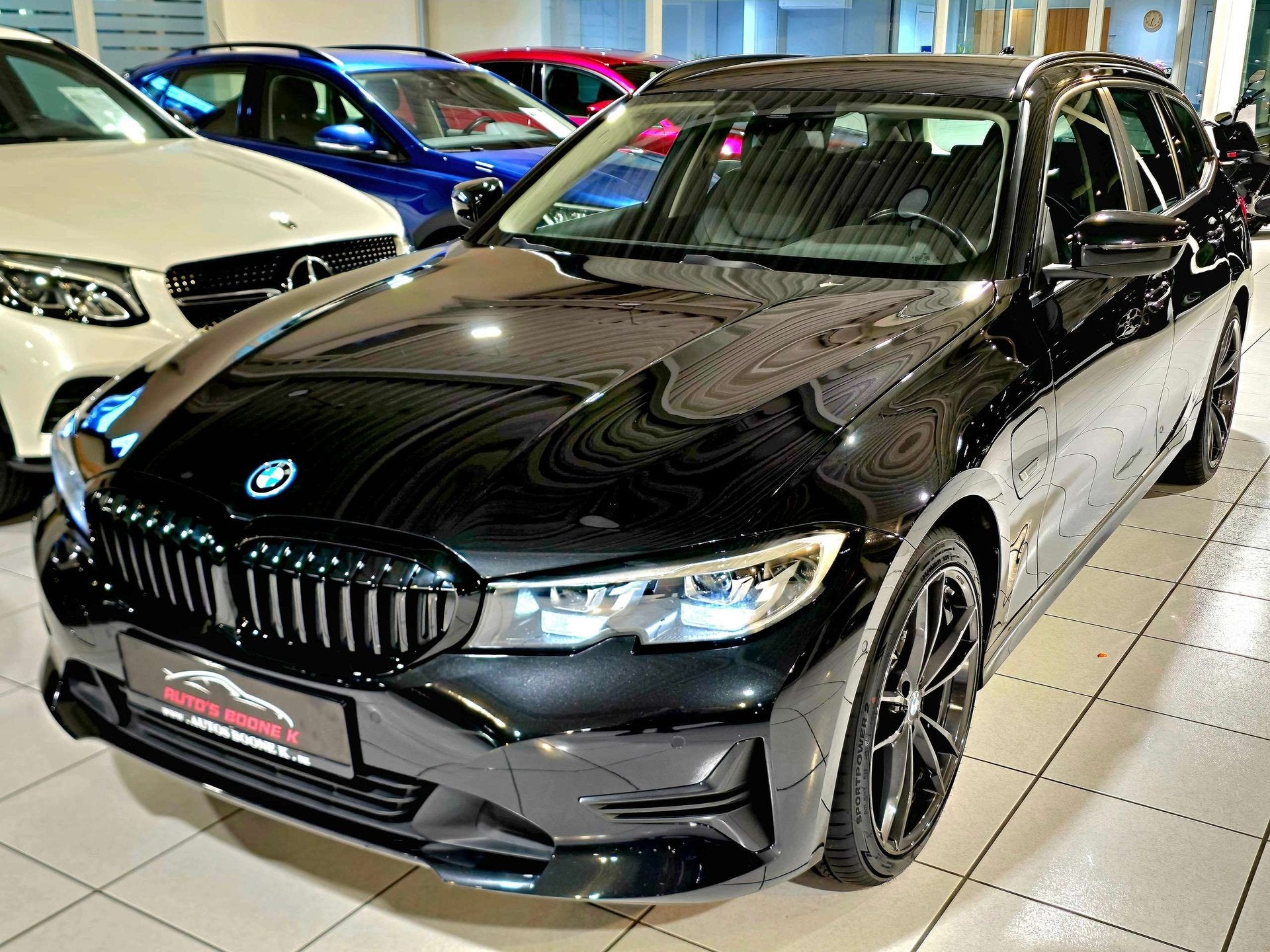 BMW 320 Hybride 320e PHEV/ Led lichts/ 33gCo /Leder /Dab, Autos, Achat, Euro 6, Entreprise, Noir