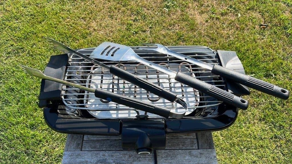 Tafel BBQ Grilplaat perfecte staat, Elektronische apparatuur, Grillplaten, Ophalen of Verzenden