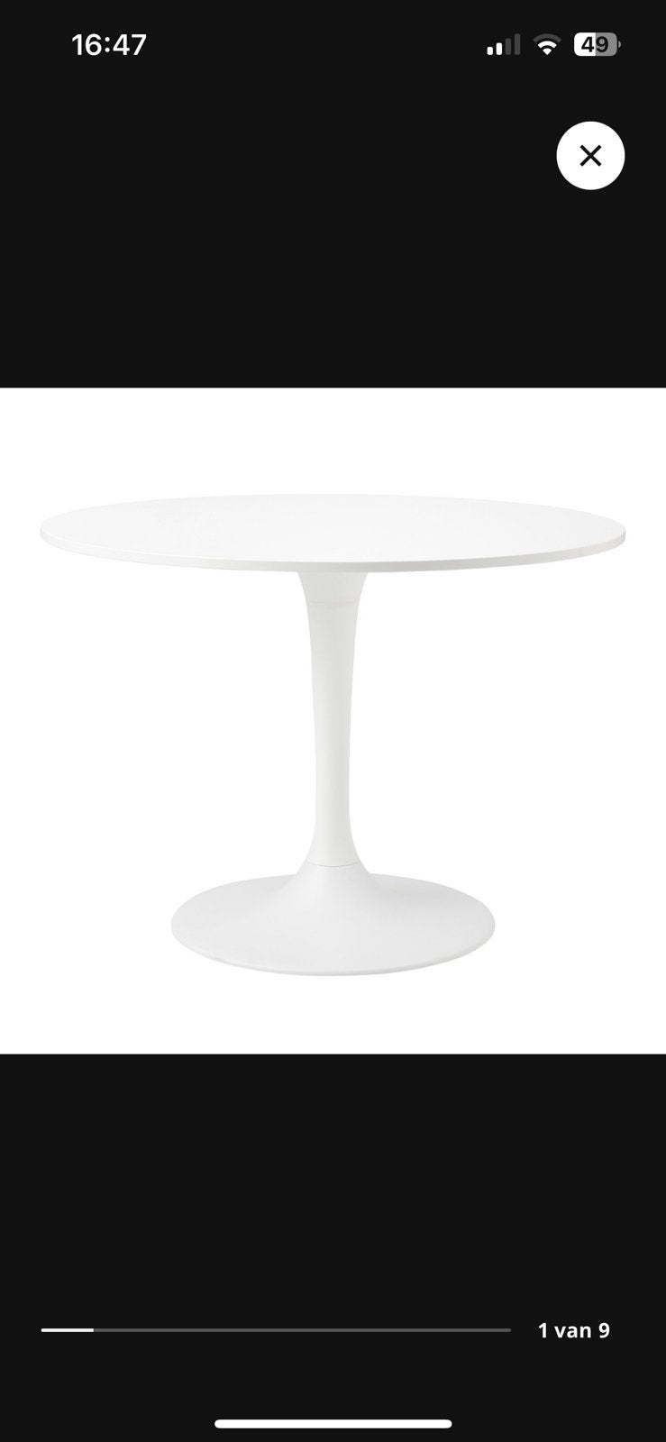 Ikea ronde tafel 103cm, Maison & Meubles, Tables | Tables mange-debout, Enlèvement, Comme neuf