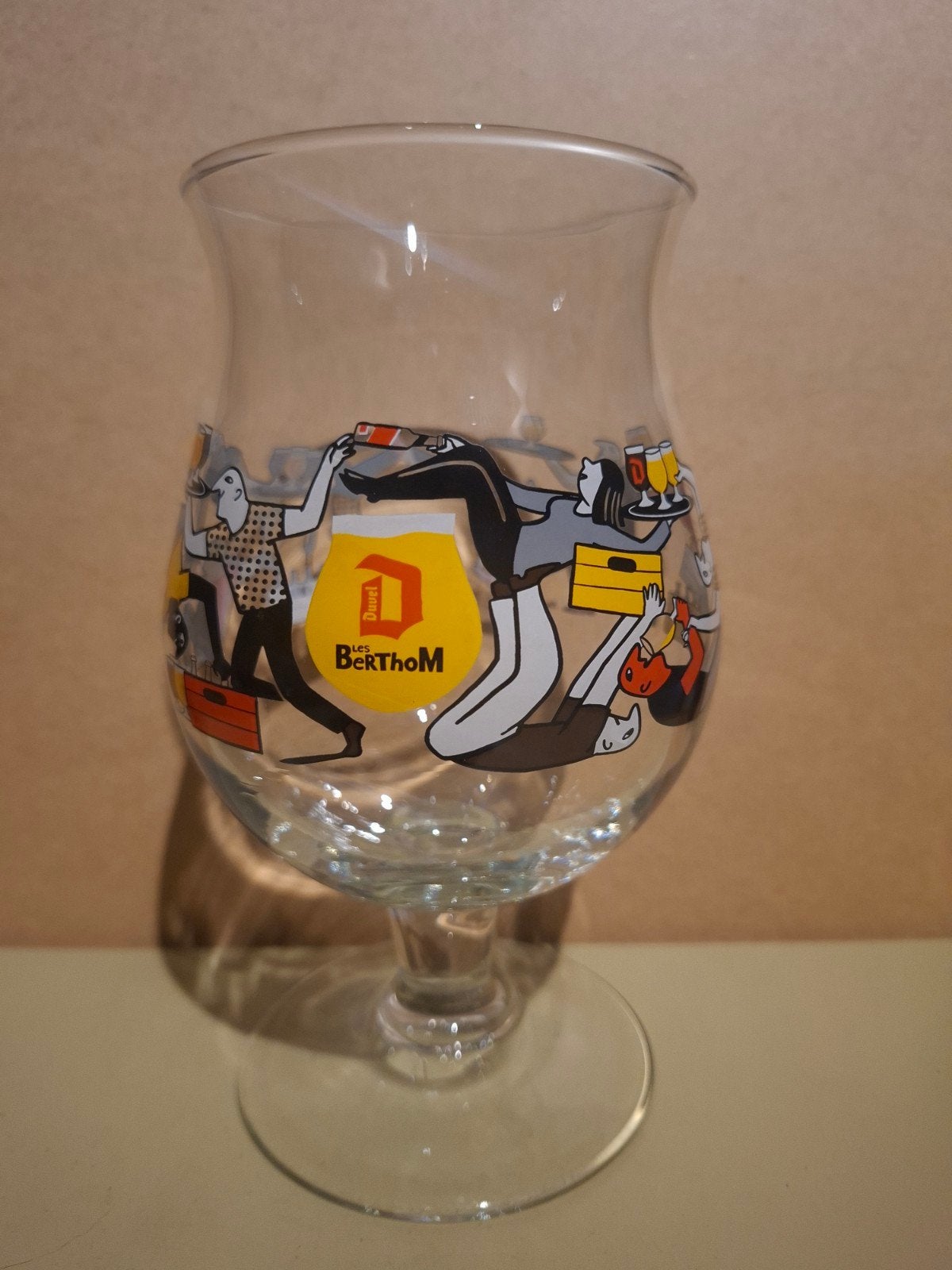 duvel glas Berthom, Verzamelen, Ophalen of Verzenden, Duvel