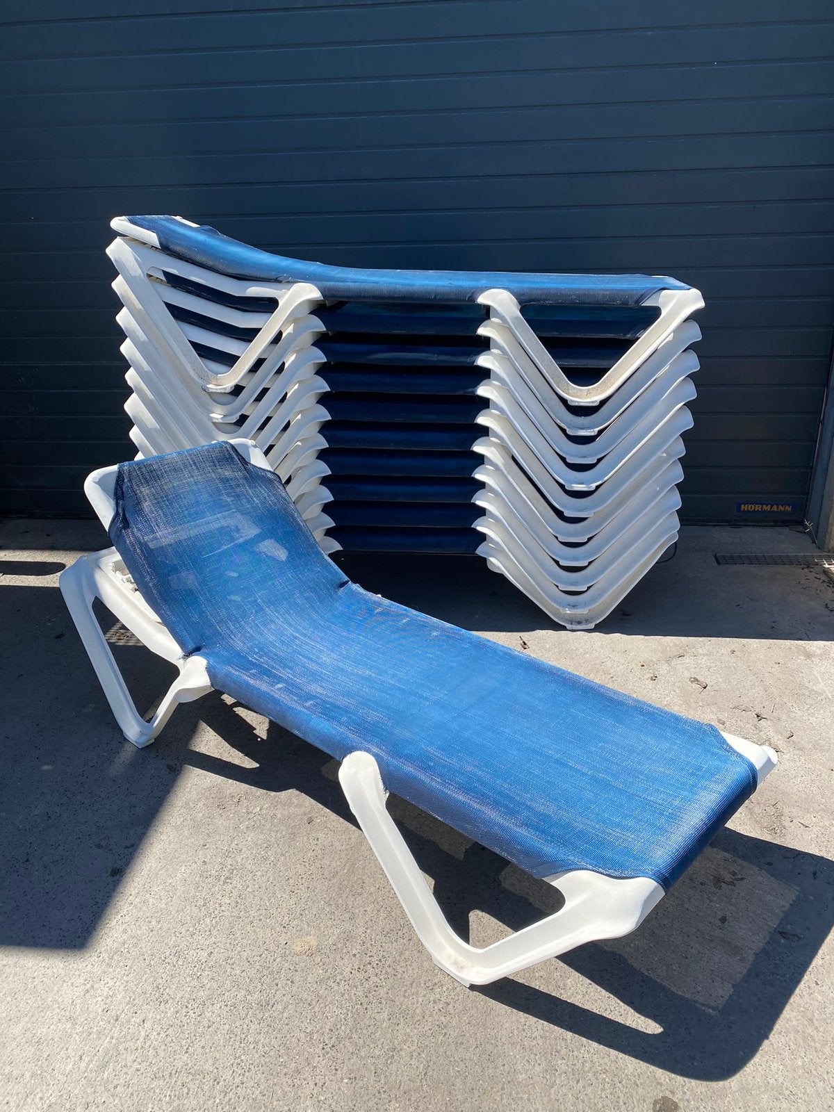 Ligbedden Strandbedden, Ophalen of Verzenden, Gebruikt, Kunststof, Verstelbaar