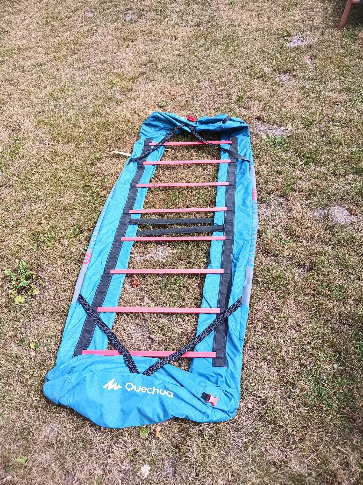 Opblaasbare luchtmatras met lattenbodem, Ophalen, Gebruikt