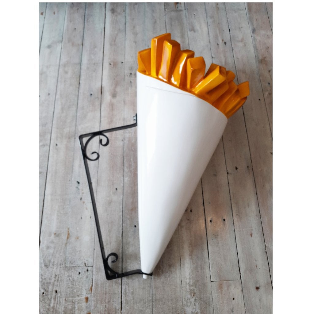 Patatzak 75 cm - frietzak polyester met muurbeugel, Ophalen, Nieuw