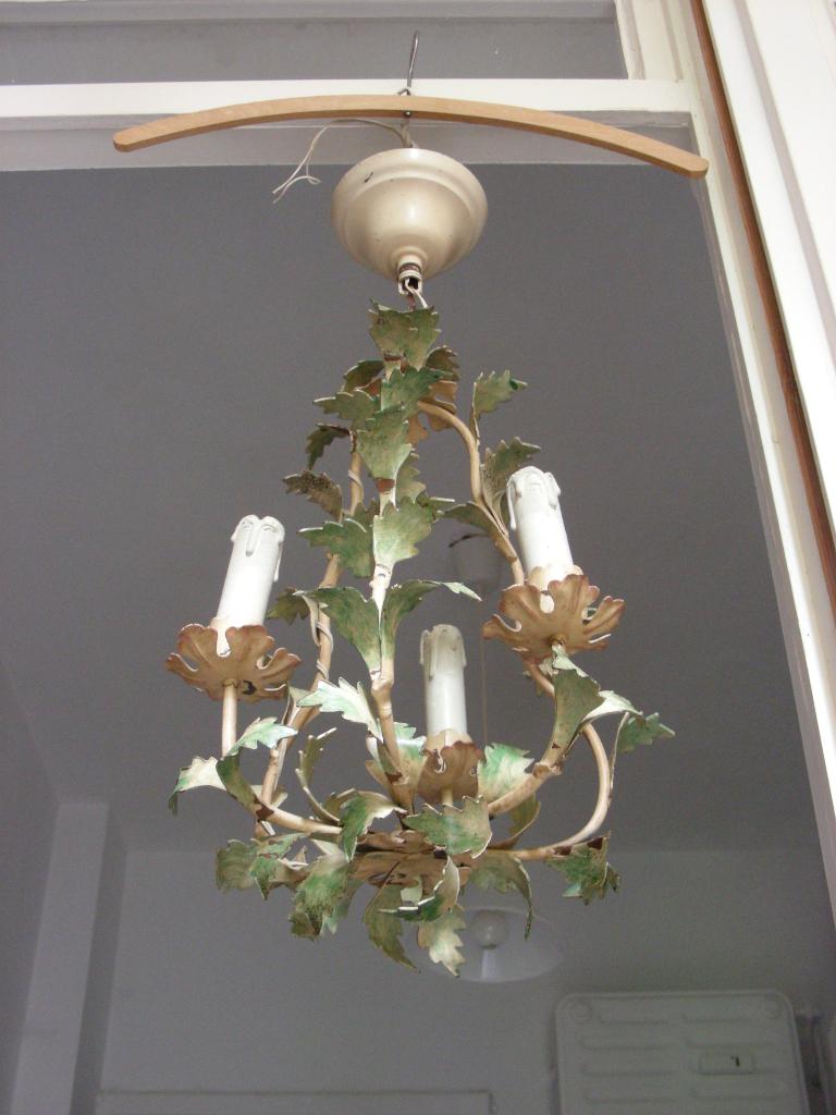 Lustre en fer forgé, Enlèvement, Utilisé, Florentijnse luster