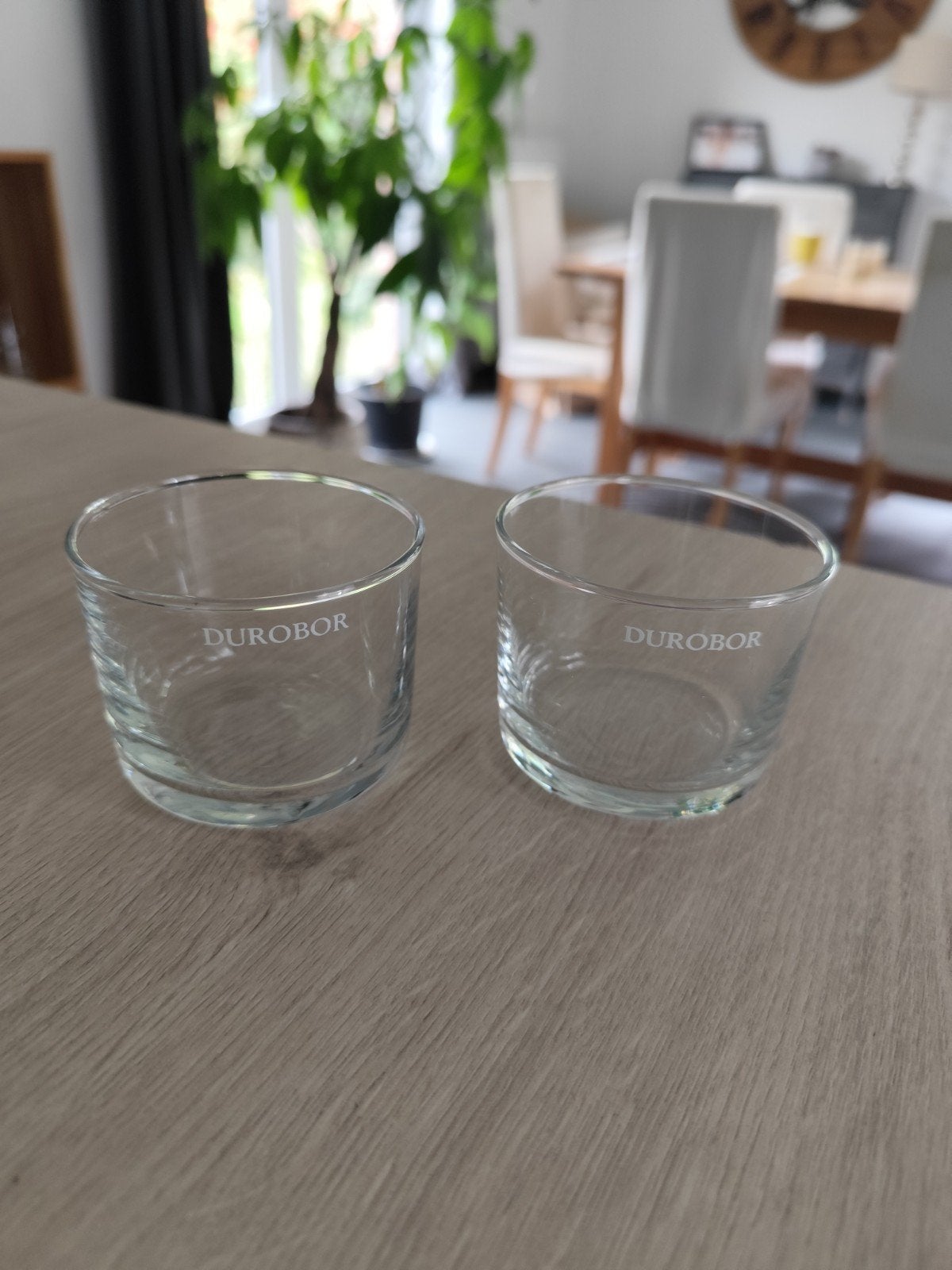 Paire de petits verres / verrines vintage Durobor, Enlèvement ou Envoi, Verre, Vintage