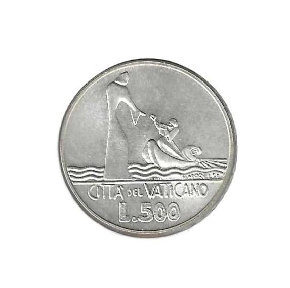 Vaticaan, 500 Lire 1978, Jesus loopt op water., Enlèvement ou Envoi, Autres pays, Monnaie en vrac, Argent