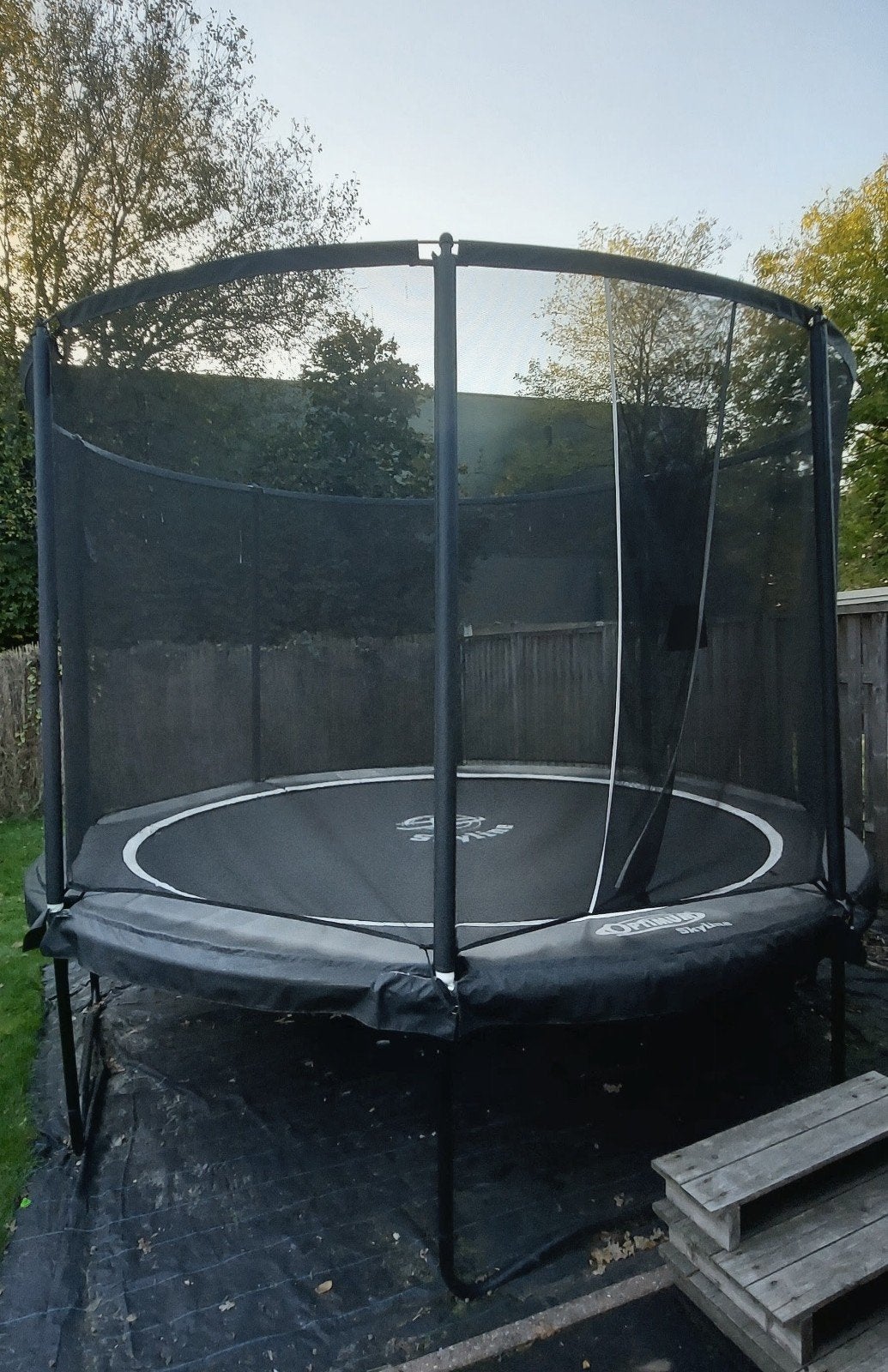 Trampoline optimum skyline 366cm, Kinderen en Baby's, Ophalen