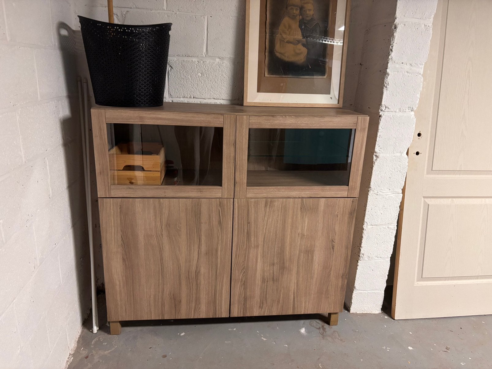 Meuble vitrine vaisselier Ikea, Ophalen, Gebruikt