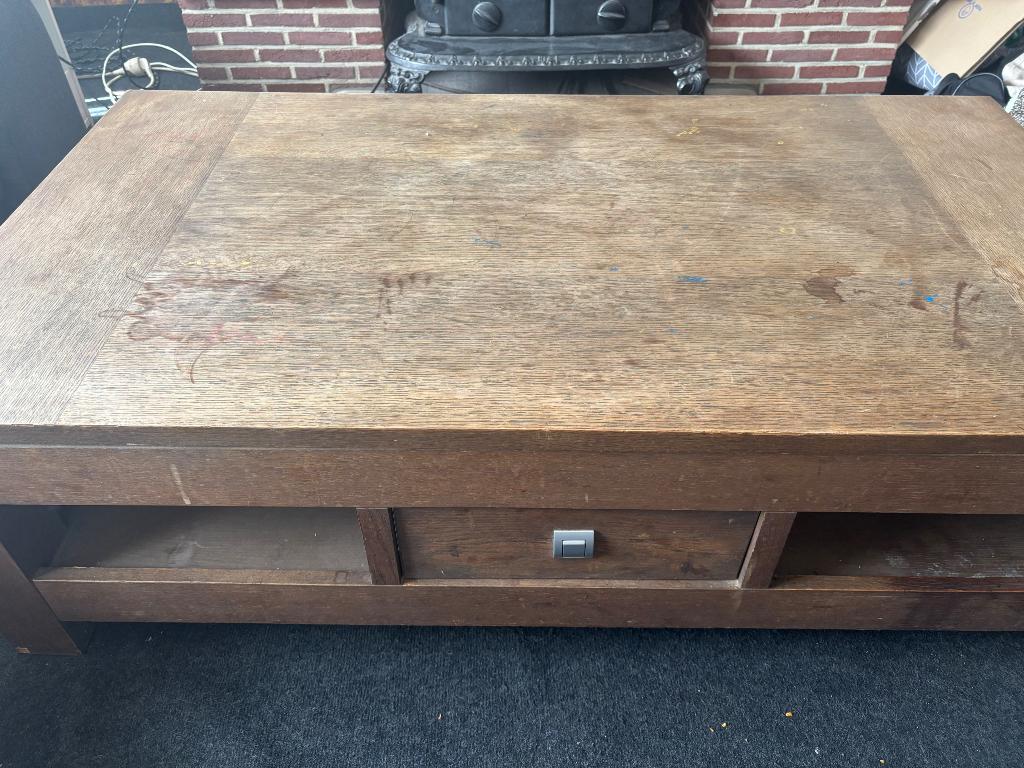 Salontafel hout gratis, Huis en Inrichting, Ophalen