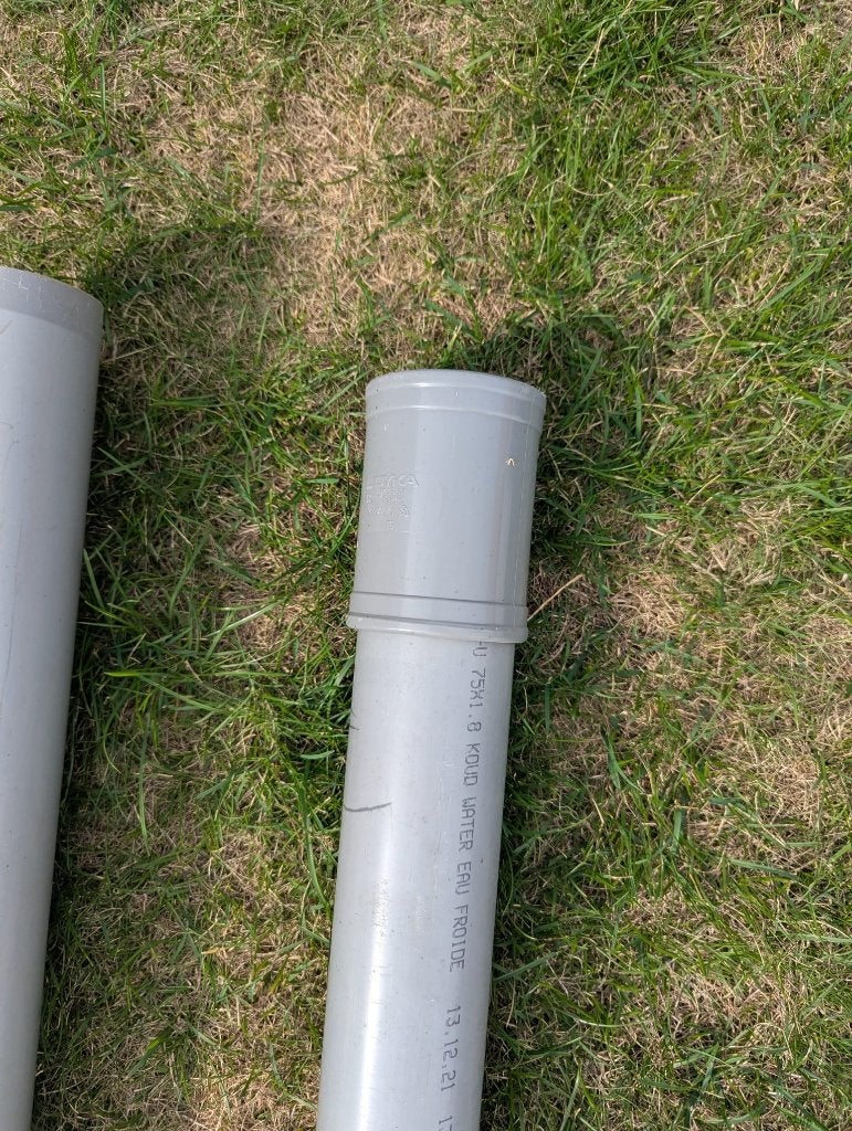PVC buizen, Doe-het-zelf en Bouw, Ophalen, 2 tot 4 meter, Zo goed als nieuw, Rechte buis